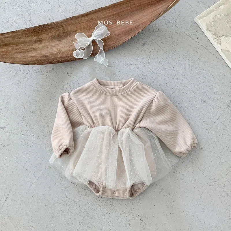 Mos Bebe - Korean Baby Fashion - #babylifestyle - Snow Flower Sha Bodysuit - 7