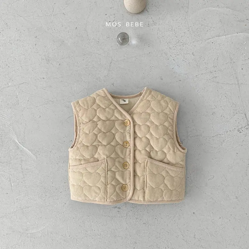 Mos Bebe - Korean Baby Fashion - #babylifestyle - Warm Quilting Vest - 7