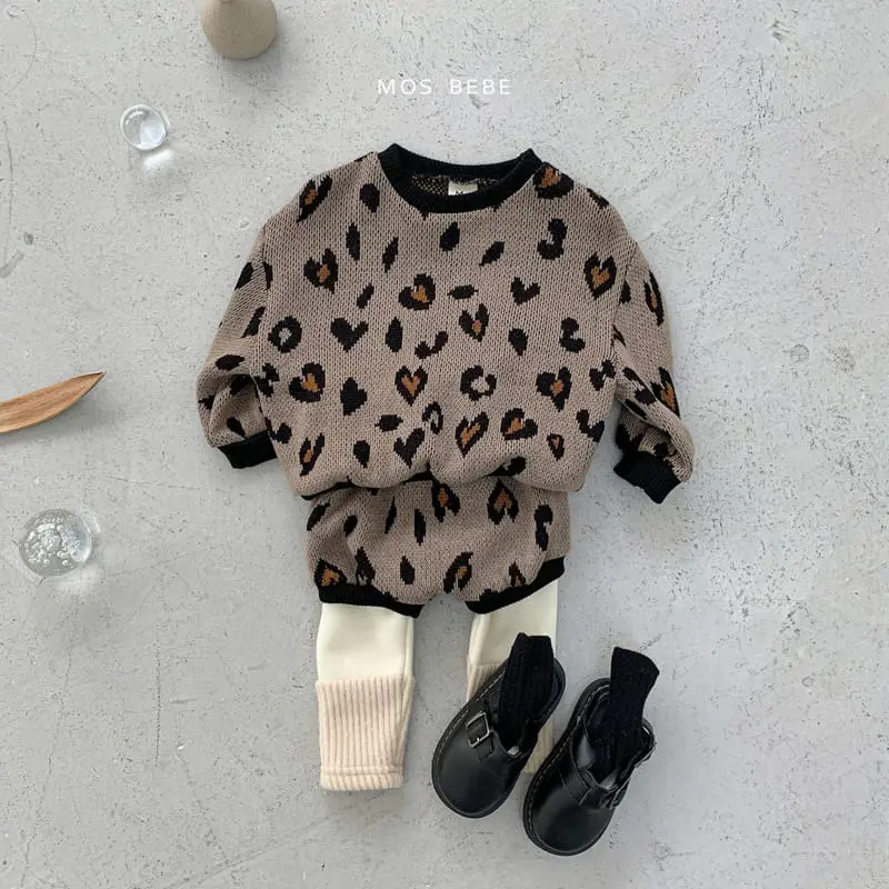 Mos Bebe - Korean Baby Fashion - #babyoninstagram - leopard Set - 12