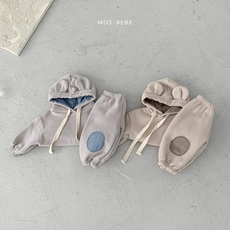 Mos Bebe - Korean Baby Fashion - #babyoninstagram - Bear Hoody Bbang Set - 10