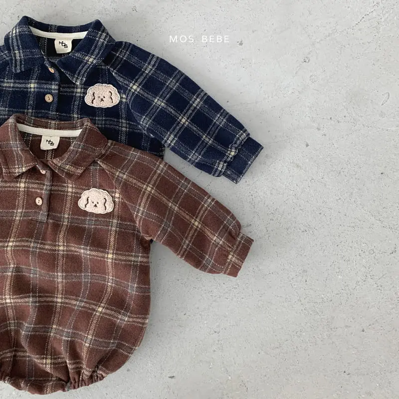 Mos Bebe - Korean Baby Fashion - #babyootd - Poodle Collar Bodysuit - 2