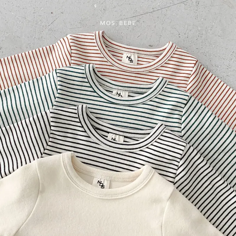 Mos Bebe - Korean Baby Fashion - #babyoutfit - Round Cheese Tee