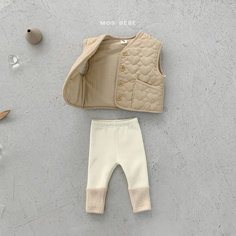 Mos Bebe - Korean Baby Fashion - #babyoutfit - Warm Quilting Vest - 11