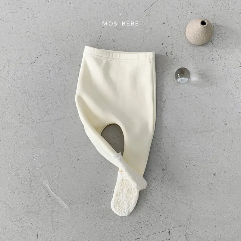 Mos Bebe - Korean Baby Fashion - #smilingbaby - Milk Foot Leggings - 2