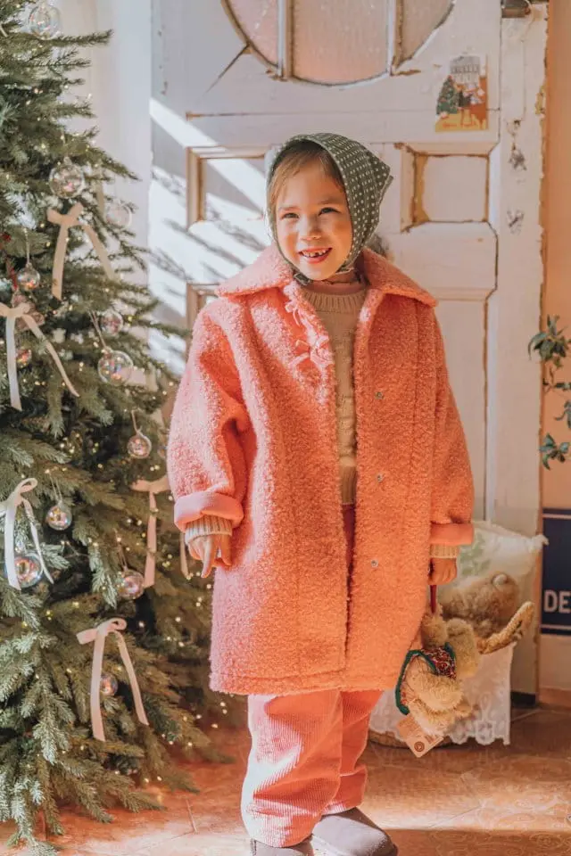 Mumunbaba - Korean Children Fashion - #Kfashion4kids - Ribbon Dumble Coat - 3