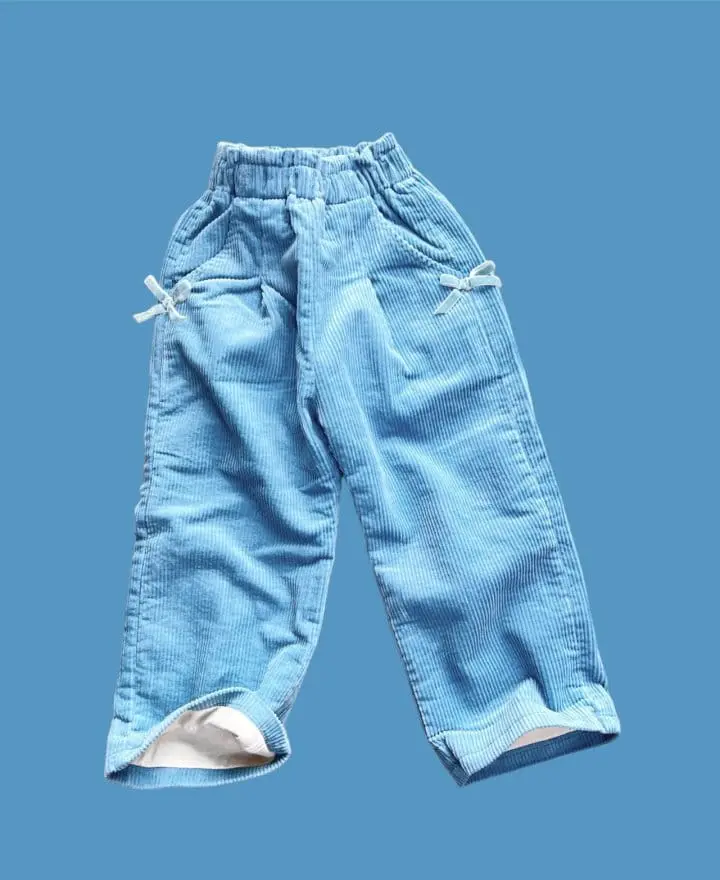 Mumunbaba - Korean Children Fashion - #discoveringself - Rib Ribbon Pants - 11