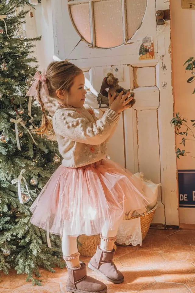 Mumunbaba - Korean Children Fashion - #kidzfashiontrend - Balloon Xmas Skirt - 3