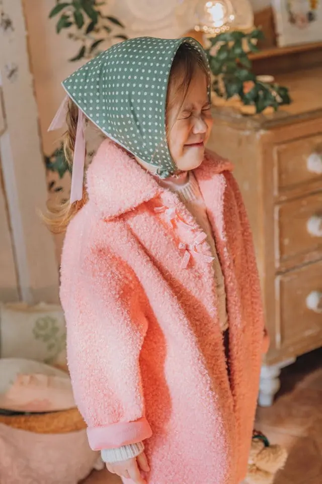 Mumunbaba - Korean Children Fashion - #Kfashion4kids - Ribbon Dumble Coat - 4