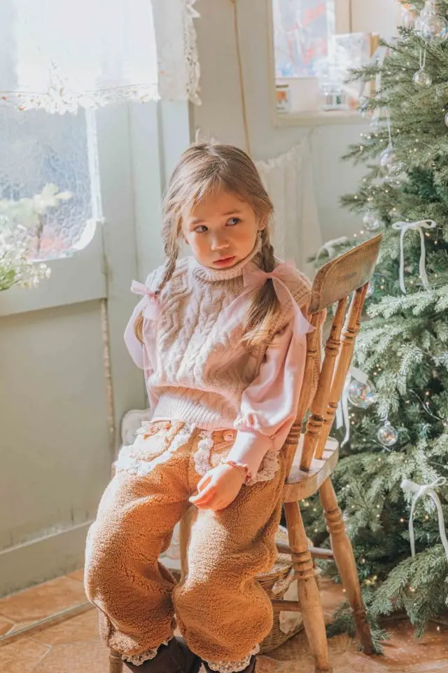 Mumunbaba - Korean Children Fashion - #magicofchildhood - Knit Turtleneck Vest - 3