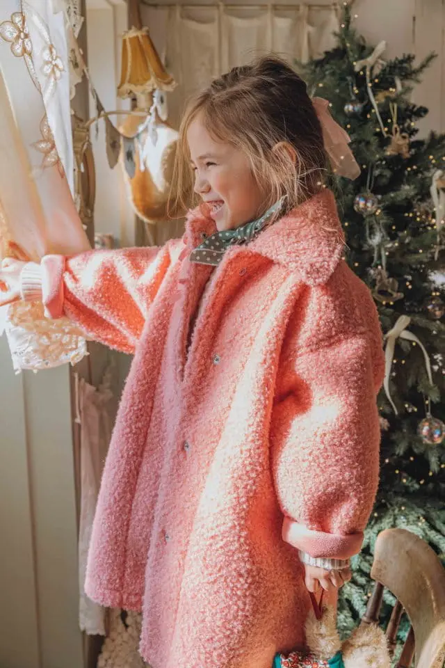 Mumunbaba - Korean Children Fashion - #minifashionista - Ribbon Dumble Coat - 6