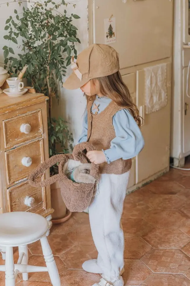 Mumunbaba - Korean Children Fashion - #minifashionista - Rounding Knit Vest - 5