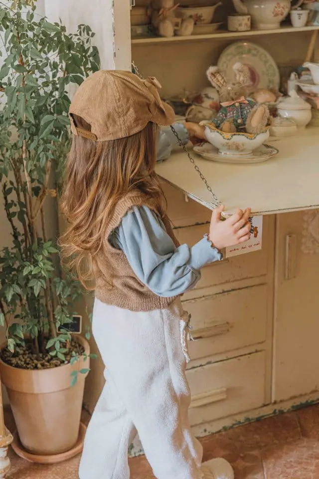 Mumunbaba - Korean Children Fashion - #prettylittlegirls - Rounding Knit Vest - 6