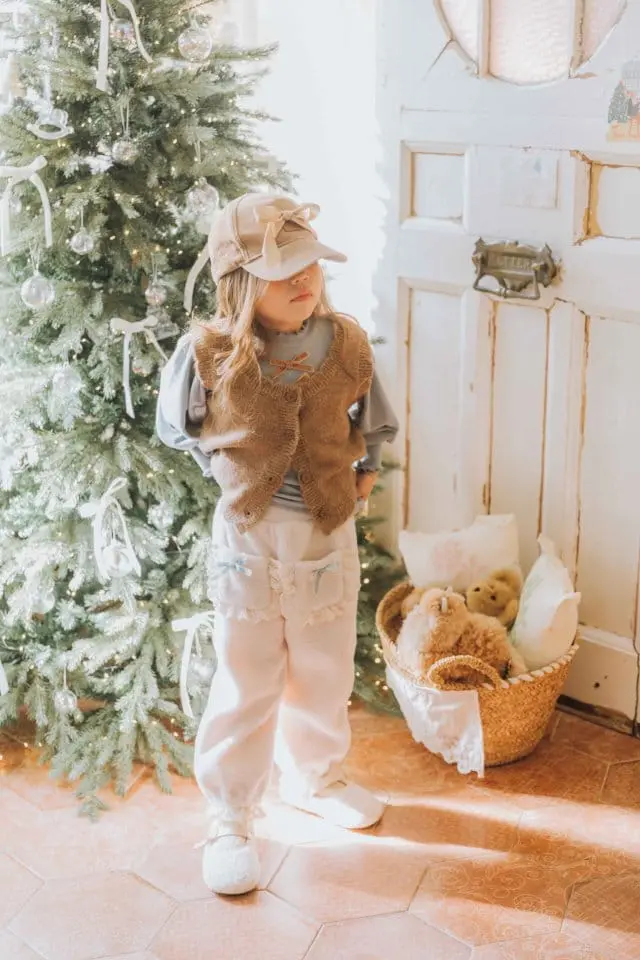 Mumunbaba - Korean Children Fashion - #todddlerfashion - Rounding Knit Vest - 7