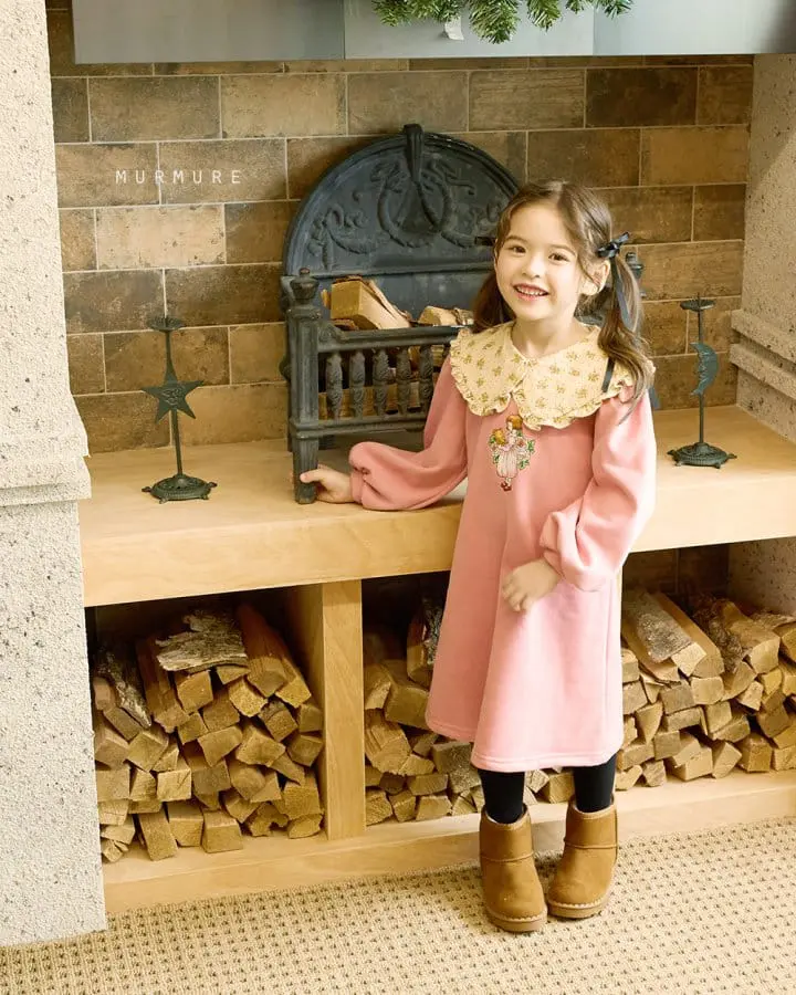 Murmure - Korean Children Fashion - #childofig - Eve Collar One-piece - 2