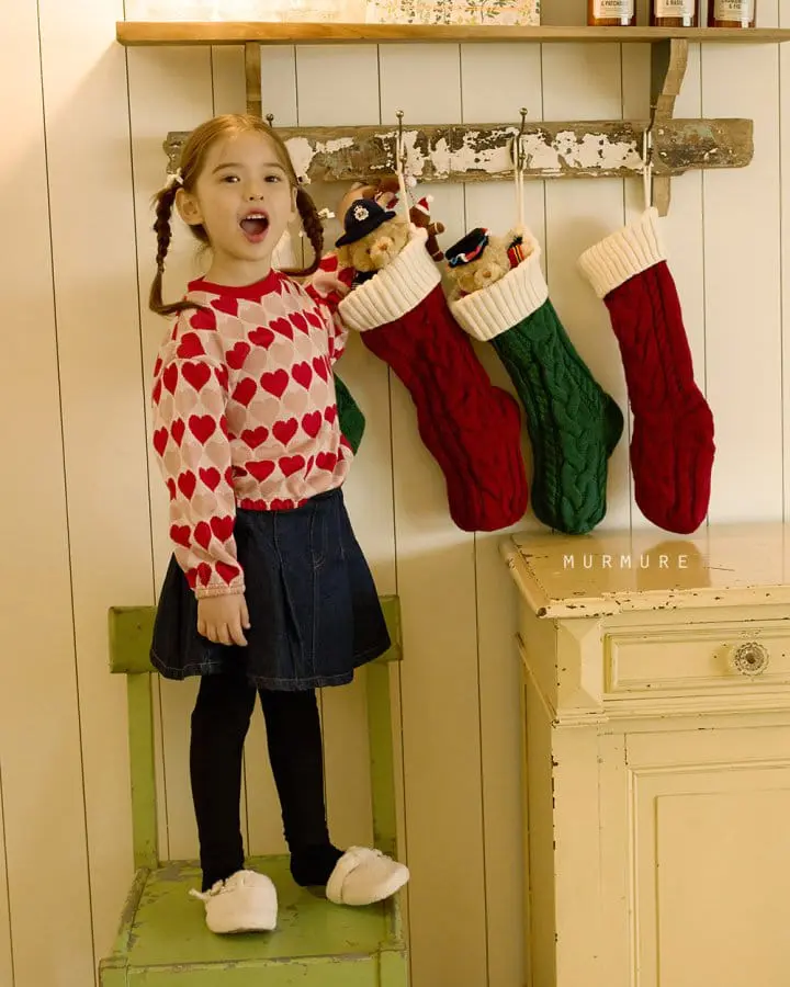 Murmure - Korean Children Fashion - #childofig - Heart Sweatshirt - 3