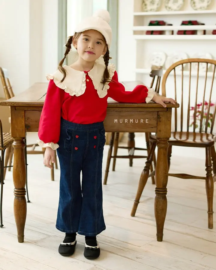Murmure - Korean Children Fashion - #childrensboutique - Noel Collar Tee - 7