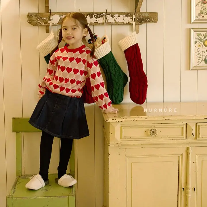Murmure - Korean Children Fashion - #childofig - Heart Sweatshirt - 4