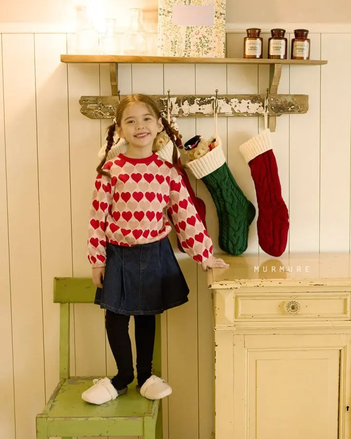 Murmure - Korean Children Fashion - #fashionkids - Heart Sweatshirt - 7