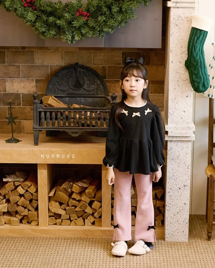 Murmure - Korean Children Fashion - #kidsshorts - Ribbon Pants - 3