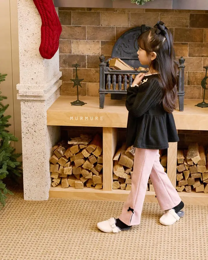 Murmure - Korean Children Fashion - #kidsshorts - Ribbon Pants - 4