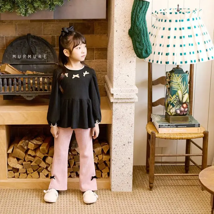 Murmure - Korean Children Fashion - #littlefashionista - Ribbon Pants - 7