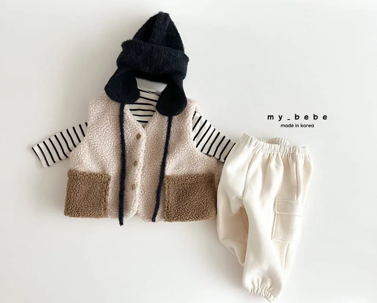 My Bebe - Korean Baby Fashion - #babyboutique - Color Dumble Vest - 4