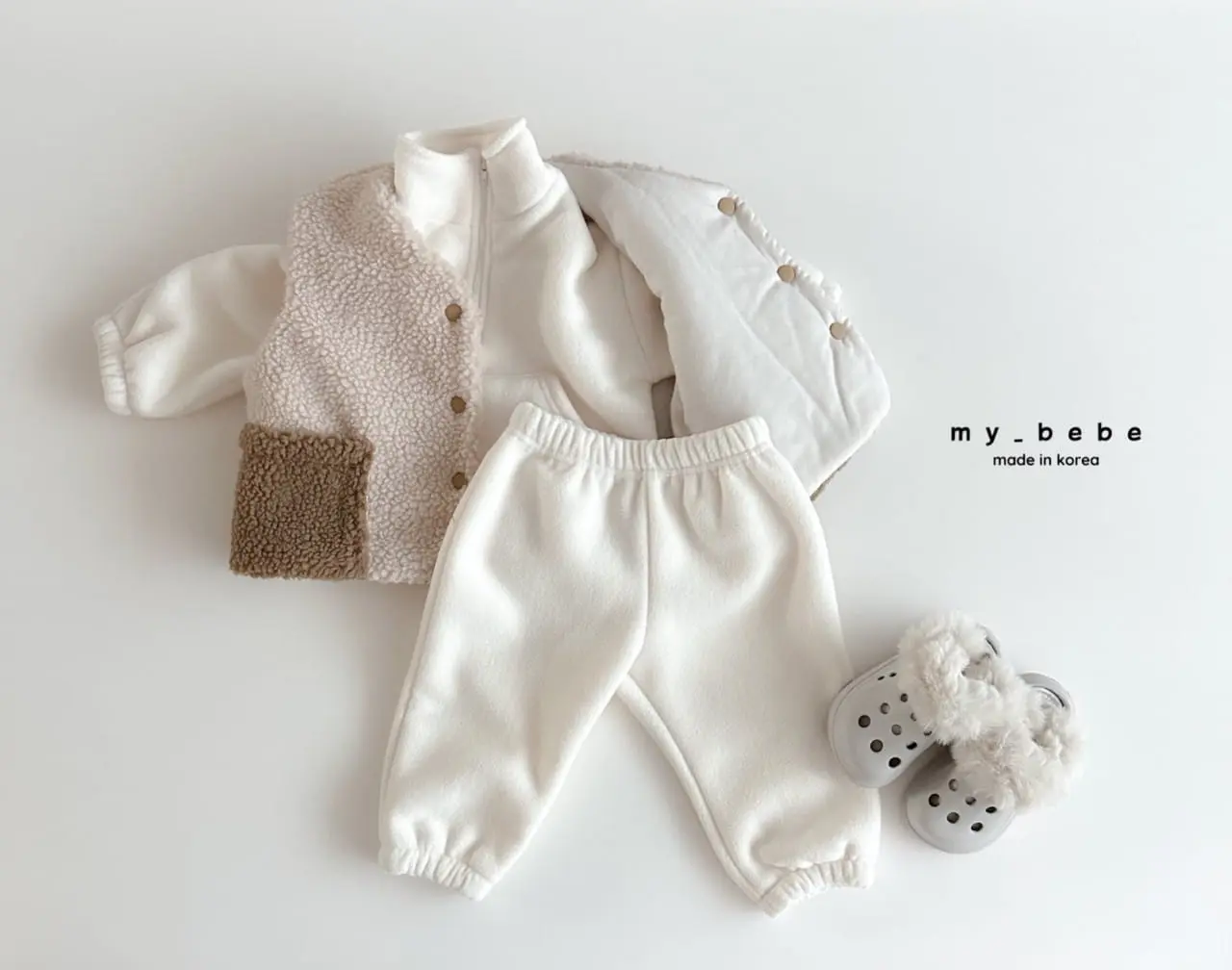 My Bebe - Korean Baby Fashion - #babyfashion - Anorak Top Bottom Set - 10