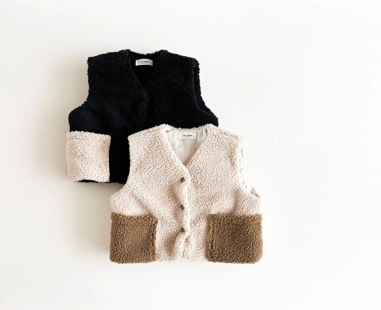 My Bebe - Korean Baby Fashion - #babyootd - Color Dumble Vest - 12