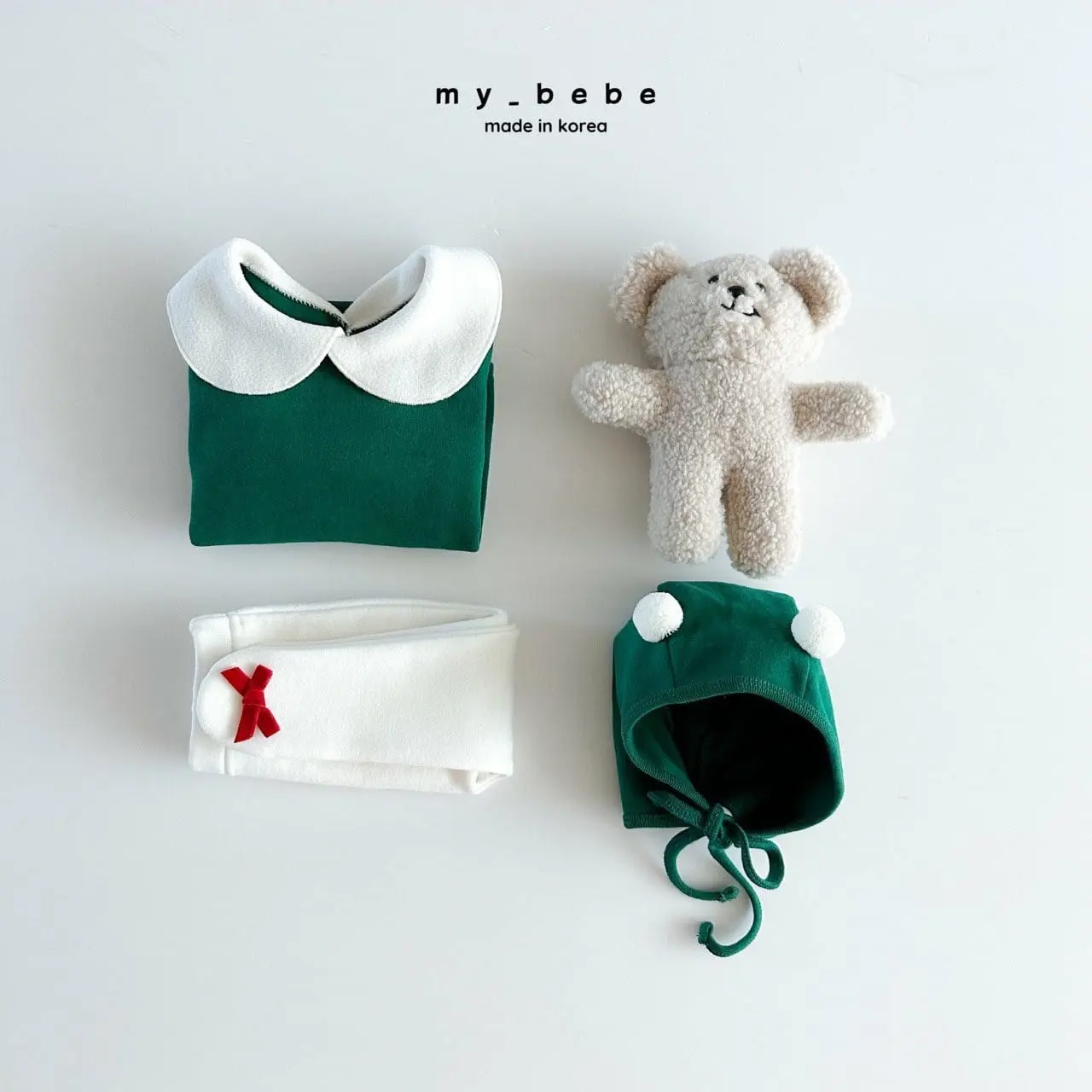 My Bebe - Korean Baby Fashion - #babyoninstagram - Christmas Body Suit Set - 4