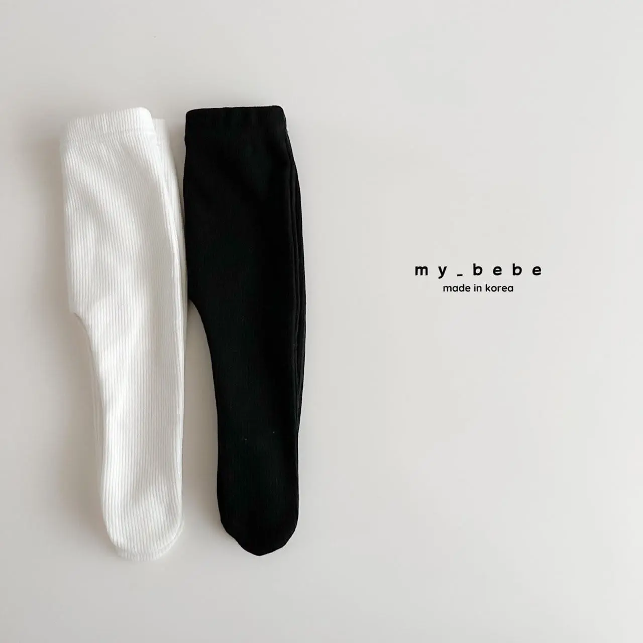 My Bebe - Korean Baby Fashion - #babywear - Basic Rib Foot Leggings - 11