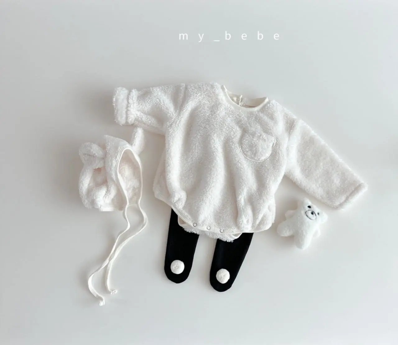 My Bebe - Korean Baby Fashion - #onlinebabyshop - Bboggle Body Suit Set - 12