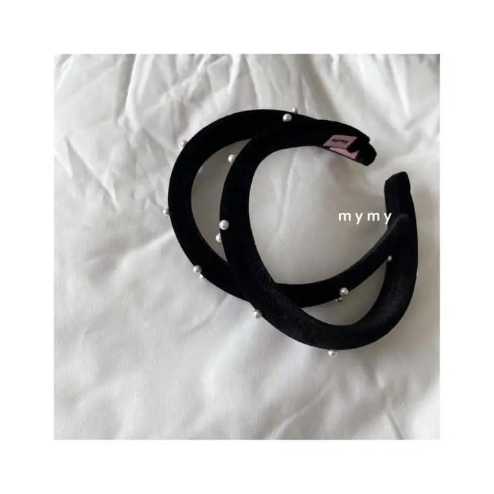 My Socks - Korean Baby Fashion - #babyfever - Cream Chou Hairband - 2