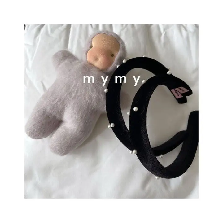 My Socks - Korean Baby Fashion - #babygirlfashion - Cream Chou Hairband - 4