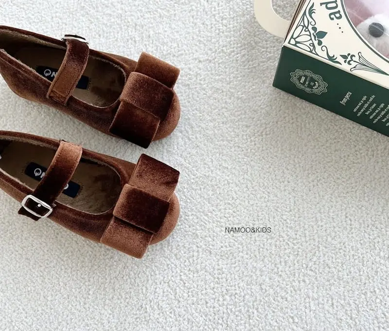 Namoo & Kids - Korean Children Fashion - #minifashionista - Jena Velvet Flats - 7