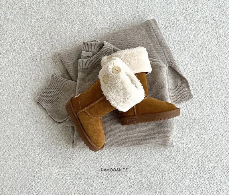 Namoo & Kids - Korean Children Fashion - #toddlerclothing - Long Fluffy Boots - 8
