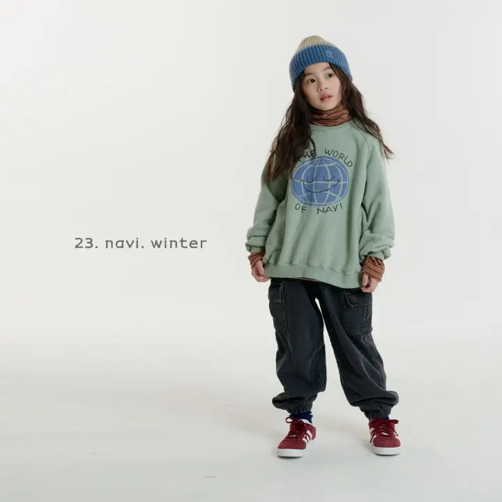 Navi - Korean Children Fashion - #childrensboutique - Earth Sweatshirt