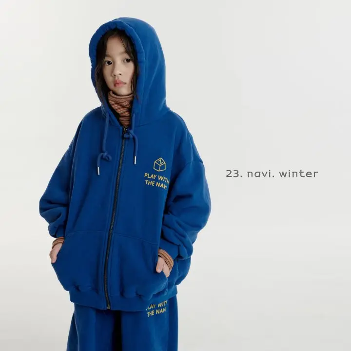 Navi - Korean Children Fashion - #minifashionista - Train Hoody Zip-up - 3