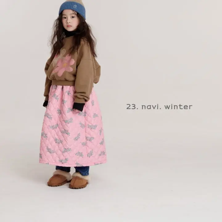 Navi - Korean Children Fashion - #prettylittlegirls - Flower Sweatshirt - 2