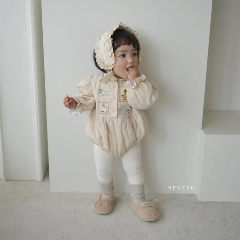 Neneru - Korean Baby Fashion - #babywear - The Rabbit Quilting Bodysuit - 6
