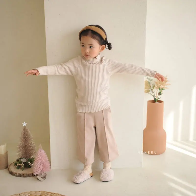 Neneru - Korean Baby Fashion - #onlinebabyboutique - Lulu Rib Tee Bebe - 8