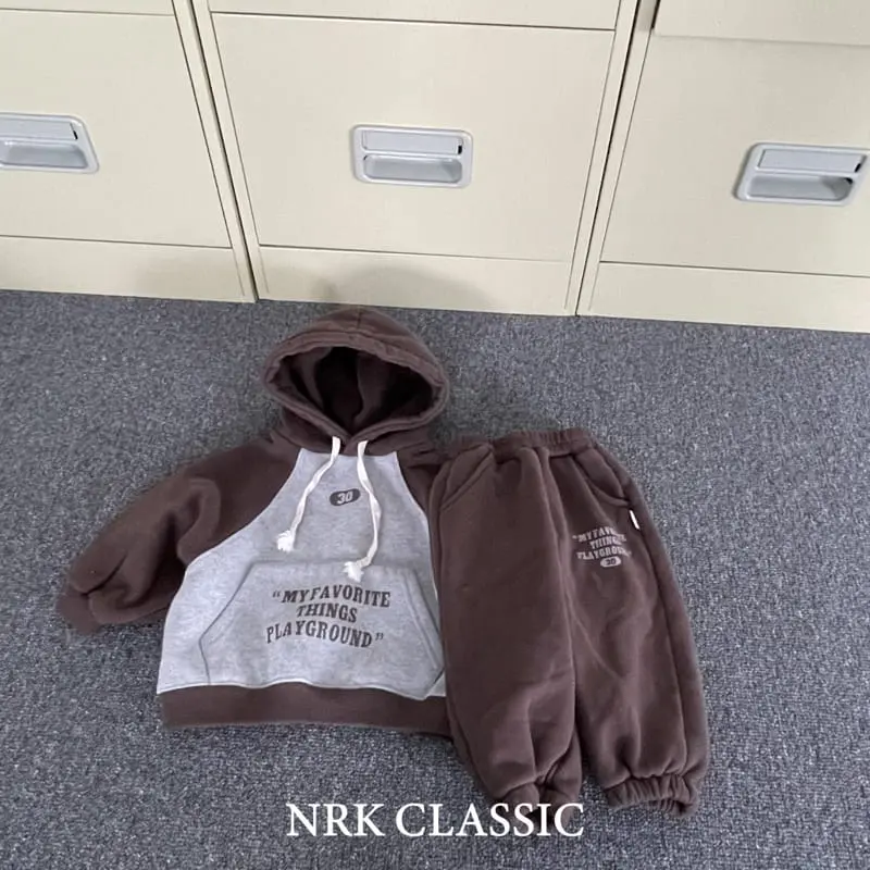 Nrk - Korean Children Fashion - #Kfashion4kids - Color Hoody Set