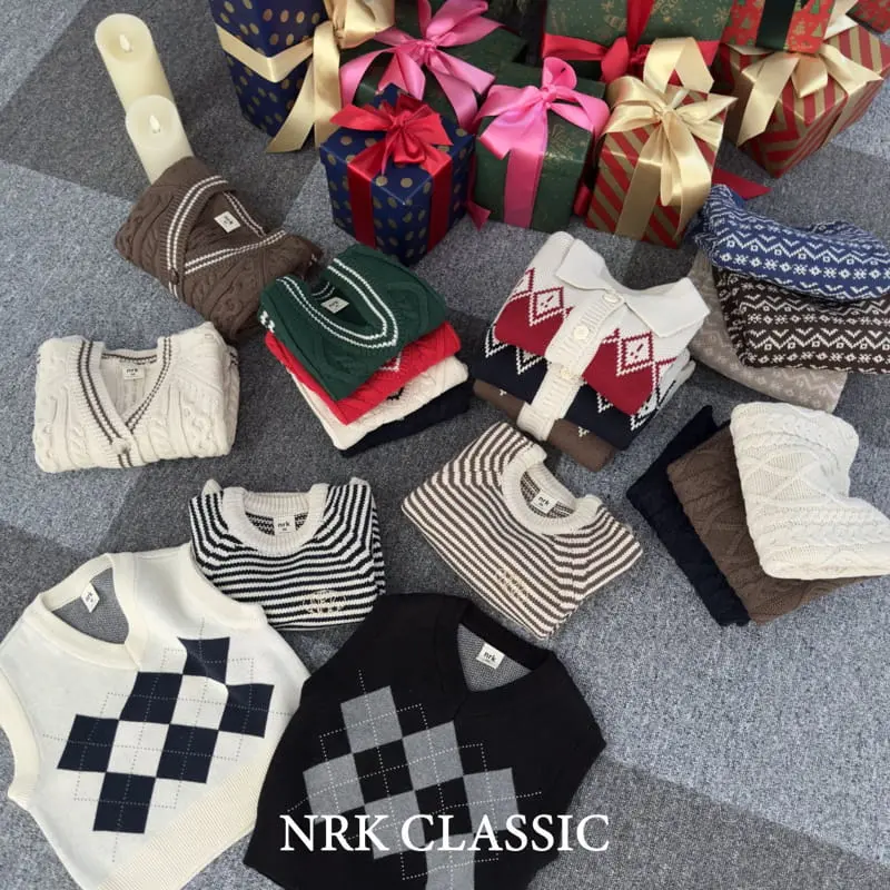 Nrk - Korean Children Fashion - #childofig - Cott Argyle Vest - 4