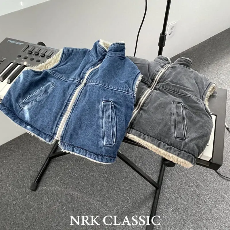 Nrk - Korean Children Fashion - #kidsshorts - Denim Vest - 3