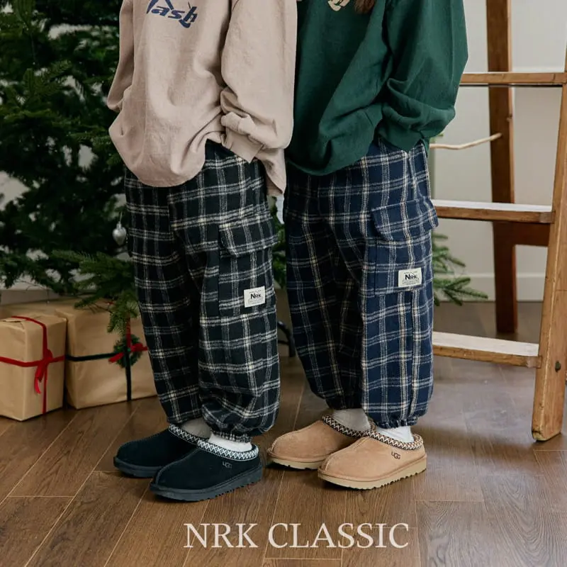 Nrk - Korean Children Fashion - #kidsshorts - Cargo Check Pants - 8