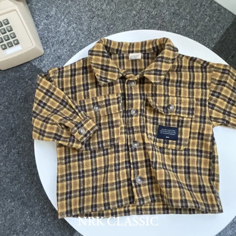 Nrk - Korean Children Fashion - #kidzfashiontrend - Fleece Check Shirt - 2