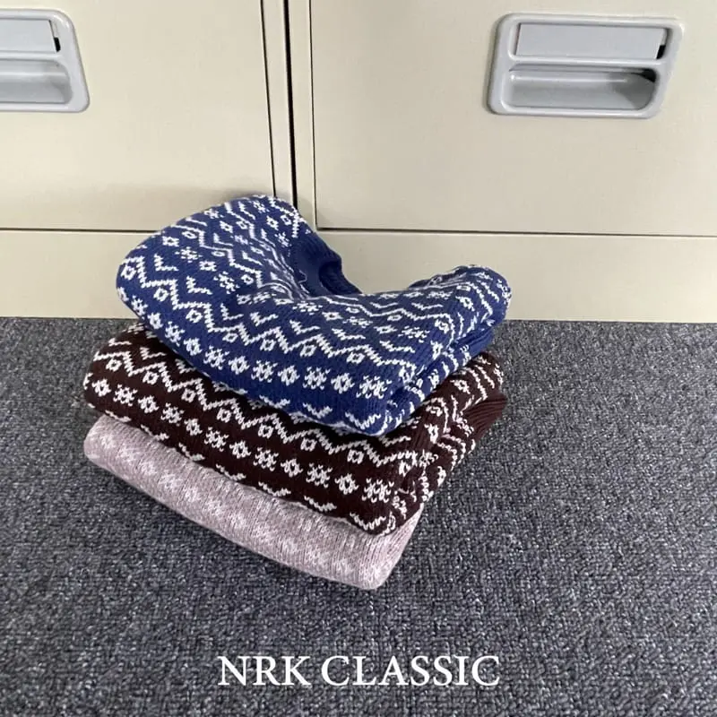 Nrk - Korean Children Fashion - #prettylittlegirls - Jacquard Knit Tee - 5