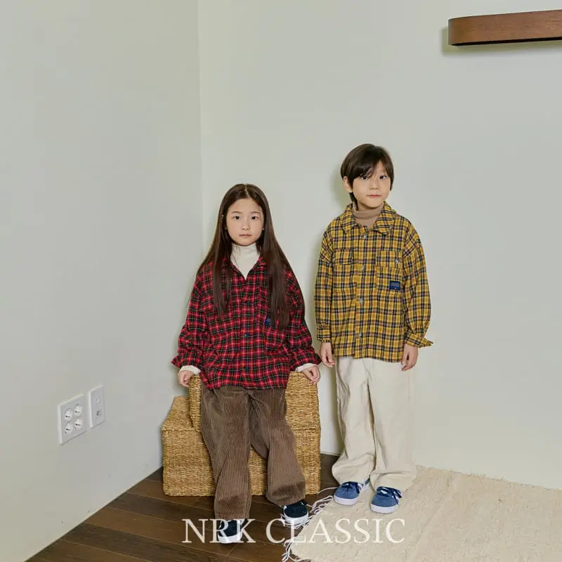Nrk - Korean Children Fashion - #todddlerfashion - Fleece Check Shirt - 8