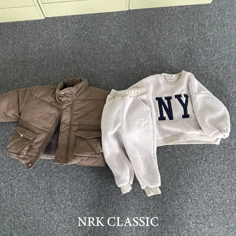 Nrk - Korean Children Fashion - #toddlerclothing - NY Fleece Set - 5