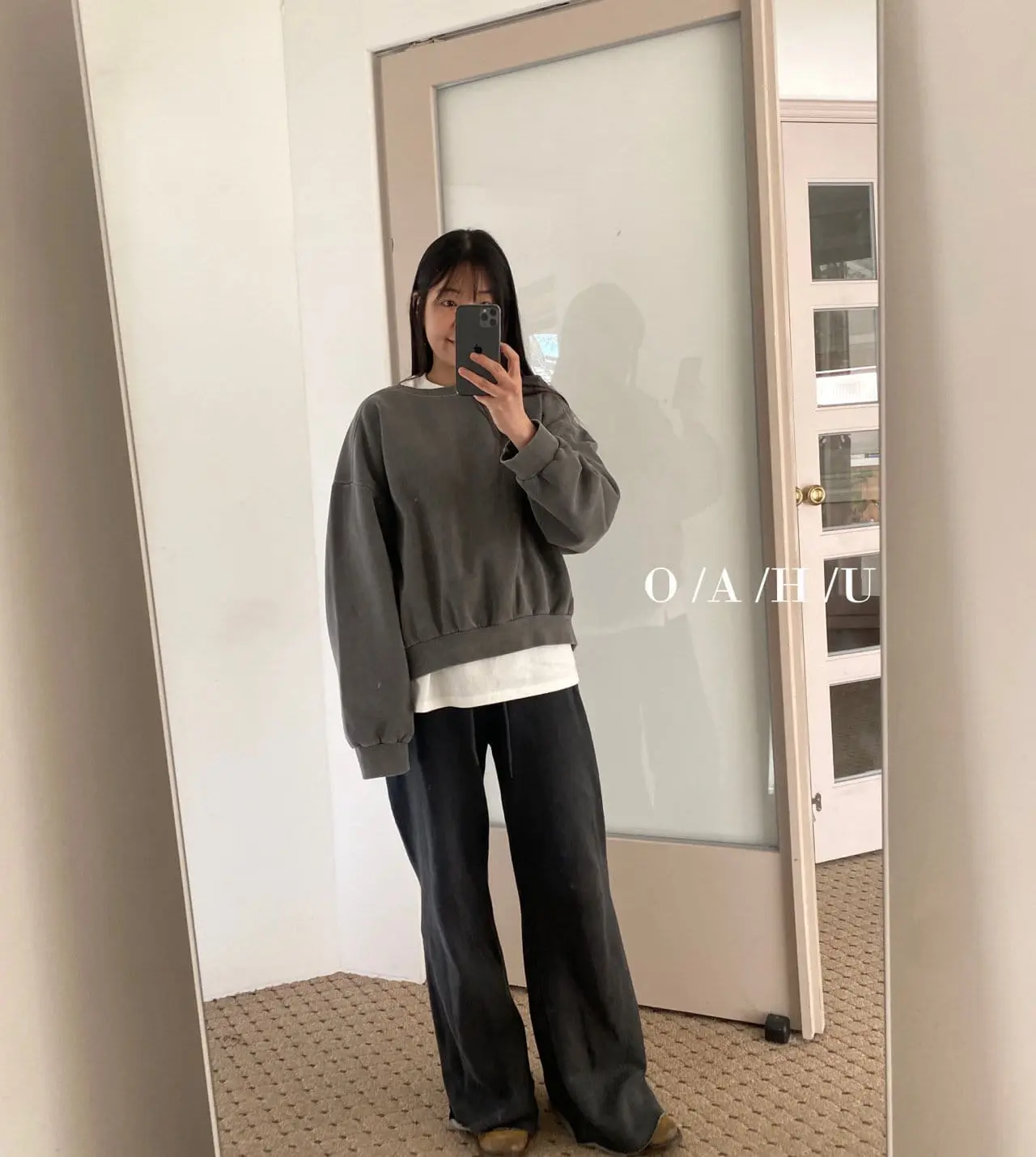 O'Ahu - Korean Children Fashion - #childrensboutique - Salty Dyeing Warm Sweatshirt With Mom - 11