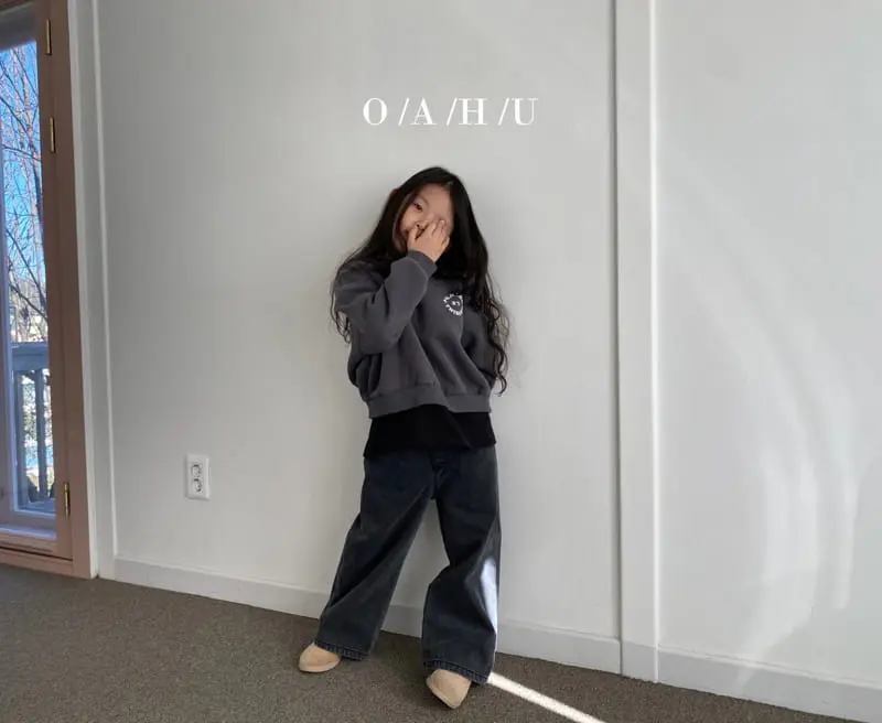 O'Ahu - Korean Children Fashion - #kidsshorts - Crew Warm Wide Denim Pants - 5